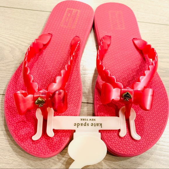 🆕 KATE SPADE l NWOT Pink Flip Flop 8 - Picture 9 of 10